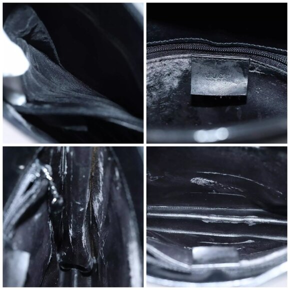 GUCCI Shoulder Bag Patent leather Black - Picture 15 of 16